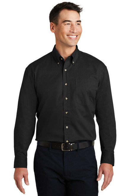 Port-Authority-®--Long-Sleeve-Twill-Shirt.--S600T-1