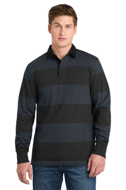 Sport-Tek-®--Classic-Long-Sleeve-Rugby-Polo.-ST301-5