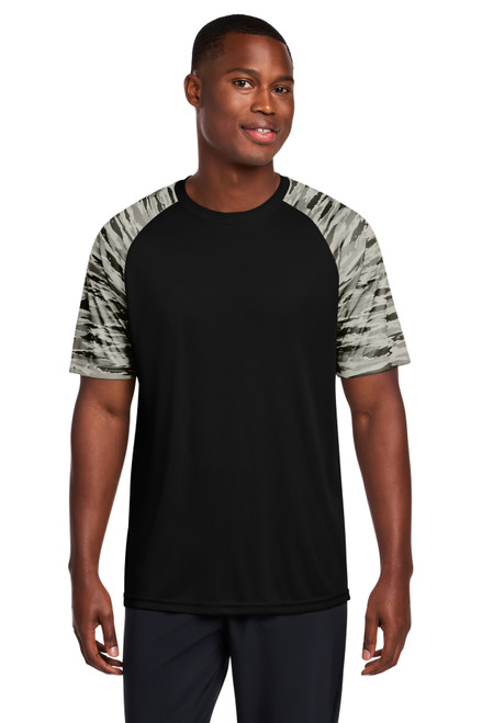 Sport-Tek-®--Drift-Camo-Colorblock-Tee-ST376-50