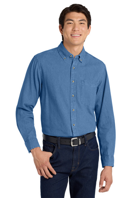 Port-Authority-®--Tall-Long-Sleeve-Denim-Shirt.-TLS600-35
