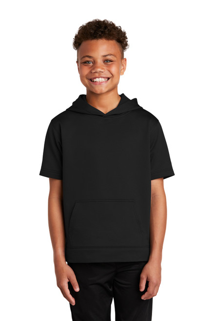 Tek--®--Youth-Sport-Wick--®--Fleece-Short-Sleeve-Hooded-Pullover.-YST251-1