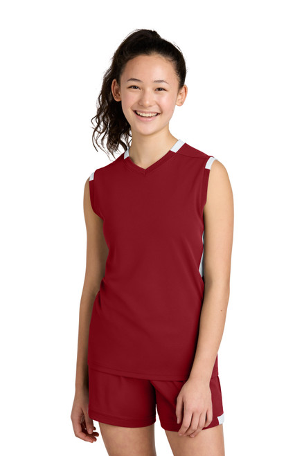 Deep Red/ White