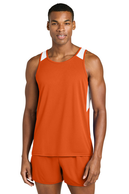 Deep Orange/ White