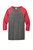 Grey/ Red Triblend