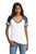 White/ Heathered True Navy
