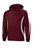 Maroon/ White