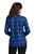 Royal/ Black Open Plaid