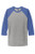 Next Level Apparel ®    Adult Tri-Blend 3/4-Sleeve Raglan Tee. NL6051