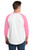 White/ Bright Pink