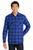 Royal/ Black Open Plaid