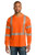 CornerStone ®  ANSI 107 Class 3 Long Sleeve Segmented Tape Hooded Tee CS208
