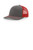 Charcoal/ Red