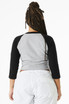BELLA+CANVAS-®--Women's-Micro-Rib-3/4-Raglan-Baby-Tee-BC1200-28