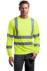 CornerStone ®  - ANSI 107 Class 3 Long Sleeve Snag-Resistant Reflective T-Shirt. CS409