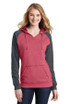 District ®  Women's Lightweight Fleece Raglan Hoodie.  DT296