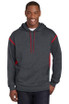 Sport-Tek ®  Tech Fleece Colorblock Hooded Sweatshirt. F246