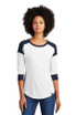 New Era  ®  Women's Heritage Blend 3/4-Sleeve Baseball Raglan Tee. LNEA104