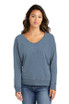 Port & Co ™  Women's Beach Wash ®  Garment-Dyed V-Neck Sweatshirt LPC098V
