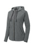 Sport-Tek  ®  Women's PosiCharge  ®  Tri-Blend Wicking Fleece Full-Zip Hooded Jacket LST293