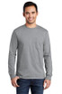 Port & Co ™  Tall Long Sleeve Essential Pocket Tee. PC61LSPT