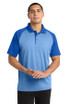 Sport-Tek  ®  PosiCharge  ®  RacerMesh  ®  Raglan Heather Block Polo. ST641