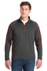 Sport-Tek ®  Sport-Wick ®  Stretch 1/2-Zip Colorblock Pullover. ST851