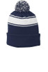 Sport-Tek ®  Stripe Pom Pom Beanie.  STC28