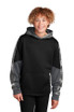 Sport-Tek ®  Youth Sport-Wick ®  Mineral Freeze Fleece Colorblock Hooded Pullover. YST231