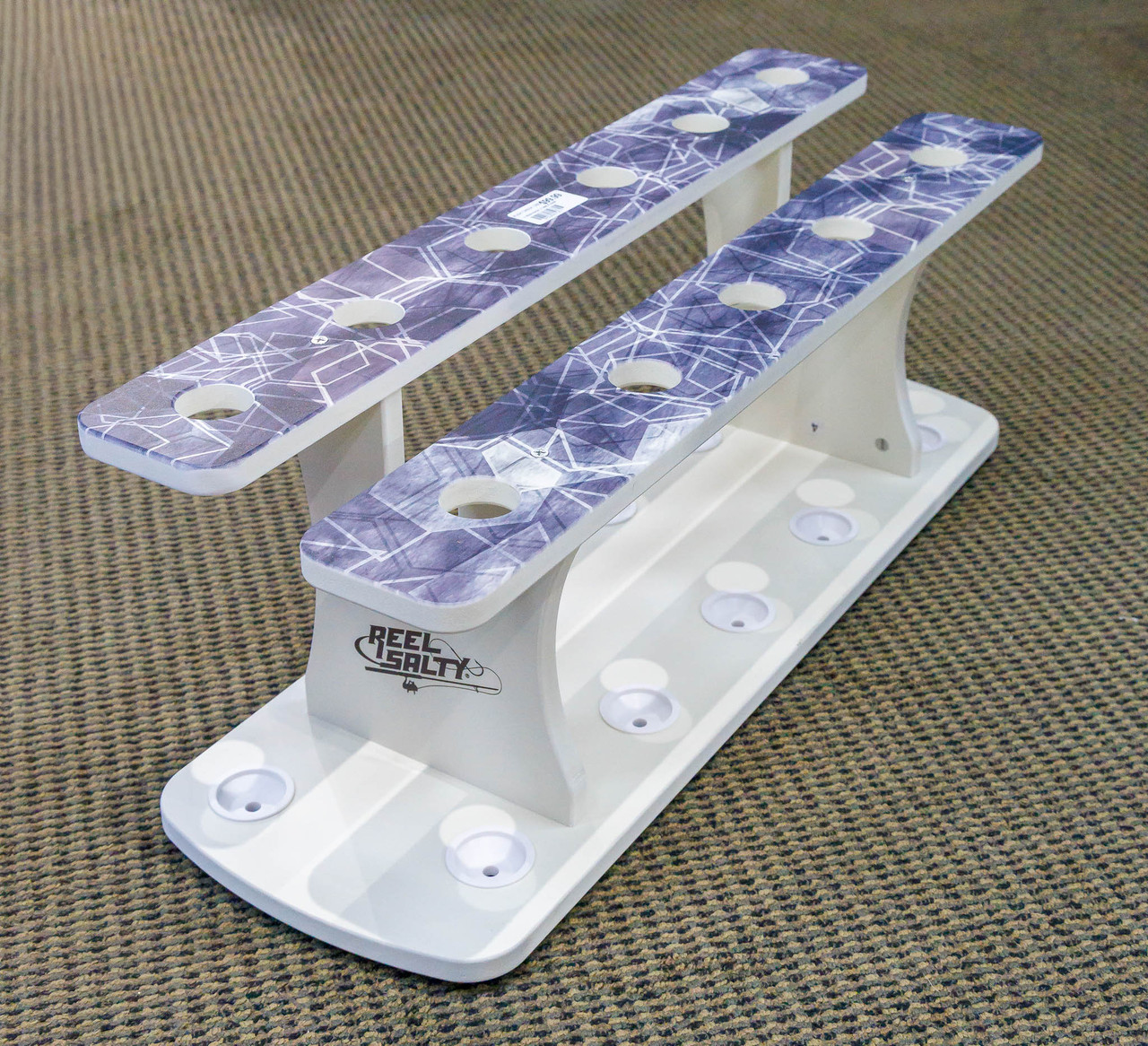 Two Level Reel Rack Reel Salty 11 Rod Rack - 2 Tier