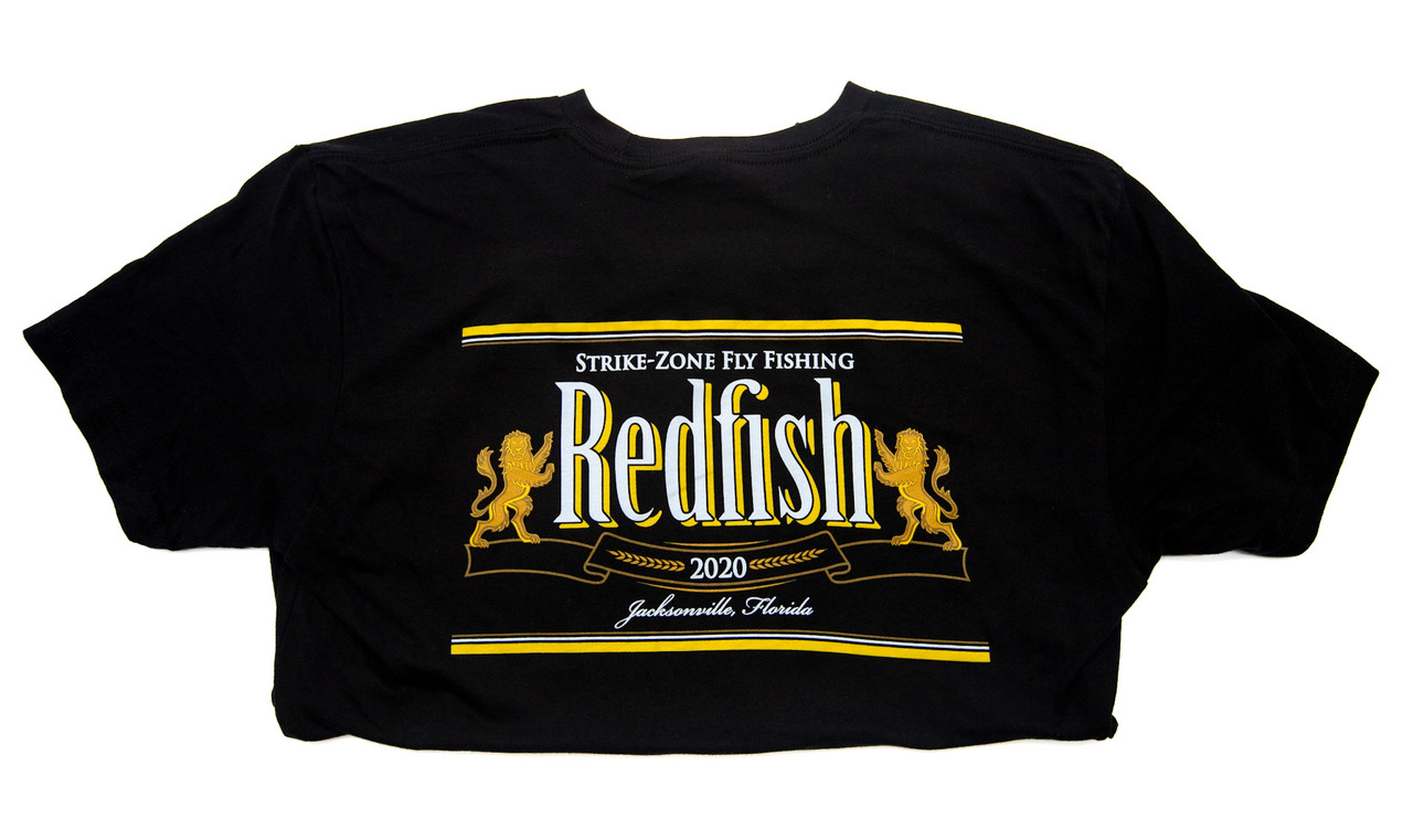 S-Z Fly Redfish Cerveza SS T-Shirt - Black