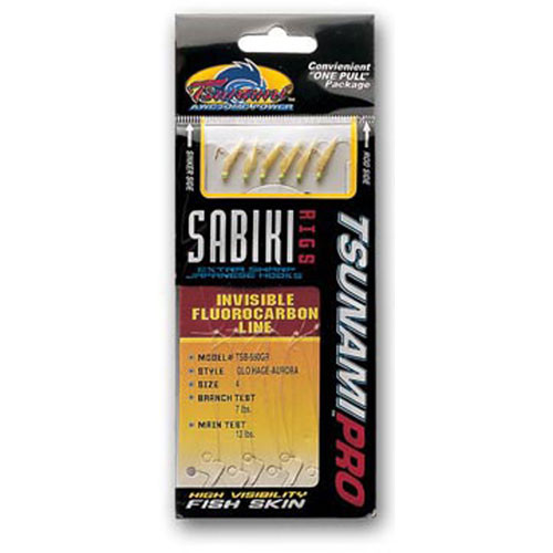 Tsunami Sabiki Rigs - High Visibility (TSB-068GLO)