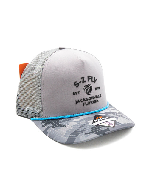 S-Z Fly Camo Bill Hat - Gray