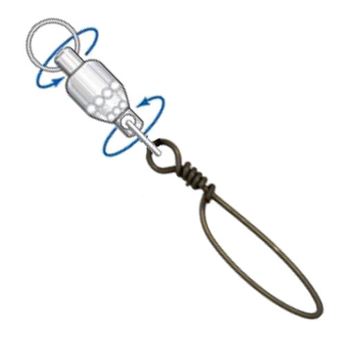 Diamond Rotary Ball Bearing Swivels w/Tournament Snap