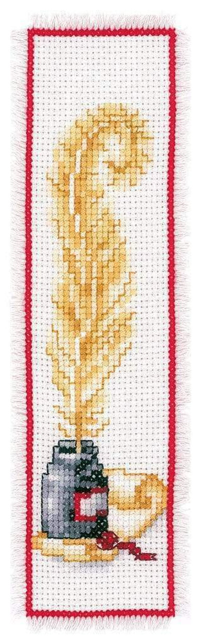 Vervaco - Bookmark Goose Feather Cross Stitch Kit - Wools Of Nations
