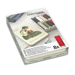 Gutermann Gutermann Nostalgic Box Sew-All Thread 8 Spools x 100m Gutermann Gutermann Nostalgic Box Sew-All Thread 8 Spools x 100m
