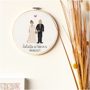 Rico Design Rico Design - Figurico Wedding Cross Stitch Kit Rico Design Rico Design - Figurico Wedding Cross Stitch Kit
