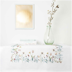 Rico Design Rico Design Spring Meadow Tablecloth Embroidery Kit 90x90cm Rico Design Rico Design Spring Meadow Tablecloth Embroidery Kit 90x90cm