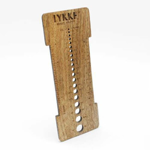 Lykke Mango Wood Needle Sizer and Gauge Tool Lykke Mango Wood Needle Sizer and Gauge Tool