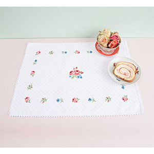 Rico Design Rose Bouquet Breakfast Cloth Embroidery Kit 35x50cm Rico Design Rose Bouquet Breakfast Cloth Embroidery Kit 35x50cm