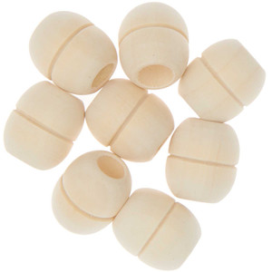 Rico Design Raw Wood Macramé Beads - Oval Rico Design Raw Wood Macramé Beads - Oval
