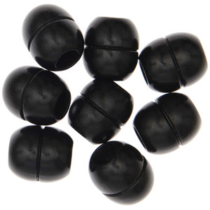Rico Design Black Macramé Beads - Oval Rico Design Black Macramé Beads - Oval