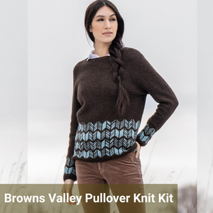 Blue Sky Fibers Browns Valley Pullover Knit Kit