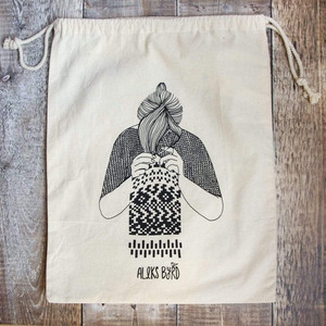 Aleks Byrd Aleks Byrd Knitster Girl Project Sack Aleks Byrd Aleks Byrd Knitster Girl Project Sack