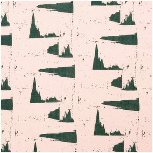 Rico Design Rico Design Muslin Powder With Green Motif Precuts 50 x 140cm Rico Design Rico Design Muslin Powder With Green Motif Precuts 50 x 140cm