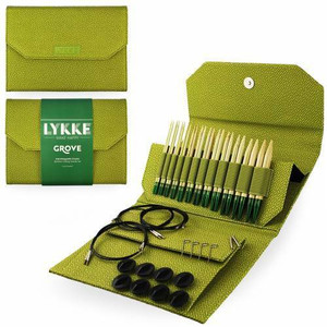 Lykke Lykke Grove Green Basketweave 5 Bamboo Interchangeable Needle Set Lykke Lykke Grove Green Basketweave 5 Bamboo Interchangeable Needle Set