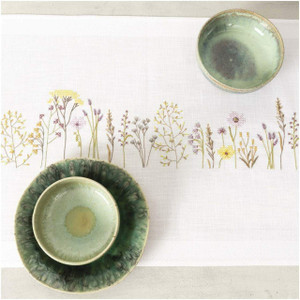 Rico Design Rico Design Flower Meadow Table Runner Embroidery Kit, 45x100cm Rico Design Rico Design Flower Meadow Table Runner Embroidery Kit, 45x100cm