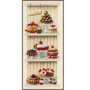 Vervaco Vervaco - Delicious Cakes Cross Stitch Kit Vervaco Vervaco - Delicious Cakes Cross Stitch Kit