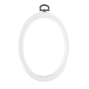 DMC DMC Oval Flexi Hoop O13.5/17.5cm - White DMC DMC Oval Flexi Hoop O13.5/17.5cm - White