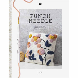 Rico Design Rico Design Punch Needle Book No 1 EN/NL/DE/FR Rico Design Rico Design Punch Needle Book No 1 EN/NL/DE/FR