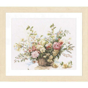 Lanarte Lanarte Bouquet Of Roses Cross Stitch Kit Lanarte Lanarte Bouquet Of Roses Cross Stitch Kit